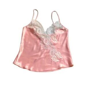 VTG  90s Women's Victoria's Secret Gold Label Lingerie Cami Top Size P Pink